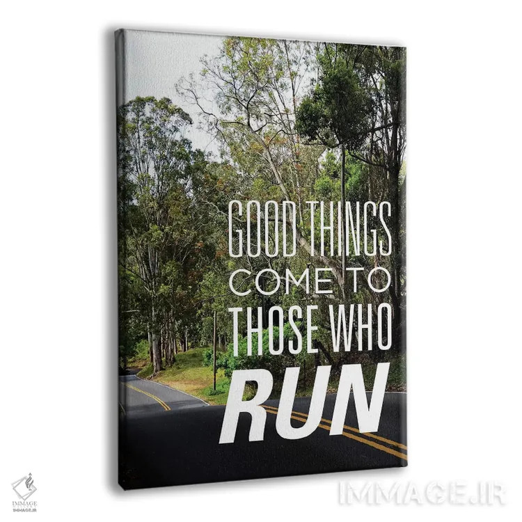 تابلو آنان که میدوند اثر بروس ناوراکه - نمای پرسپکتیو محصول