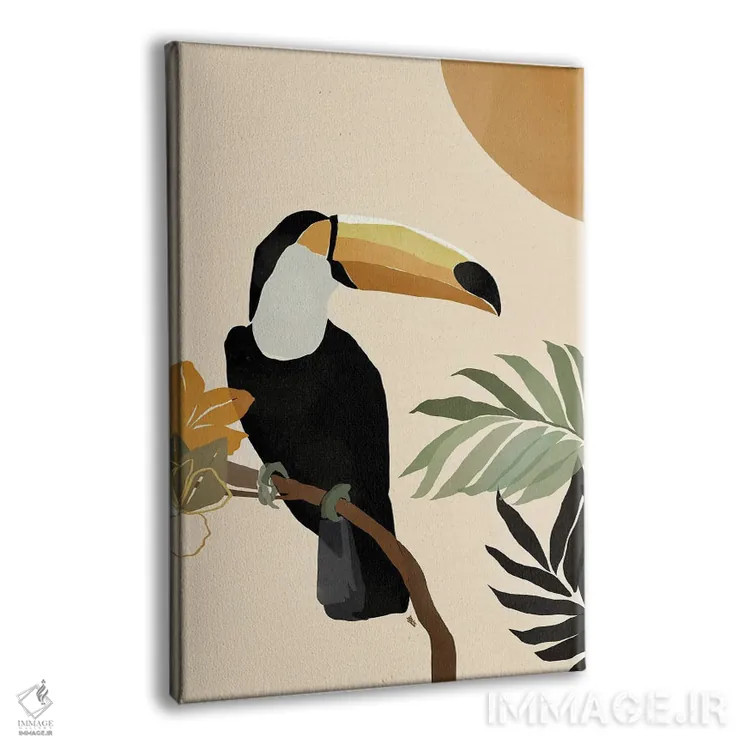 تابلو توکان (پرندهٔ گرمسیری) اثر بریا نیکول - نمای پرسپکتیو محصول