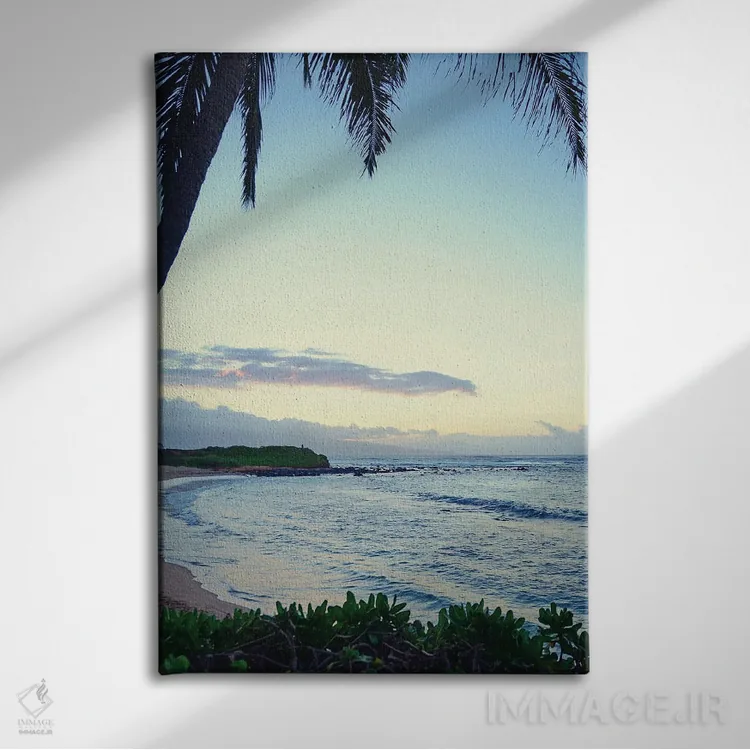 تابلو زیر نخل اثر بروس ناوراکه - نمای روبهرو روی دیوار