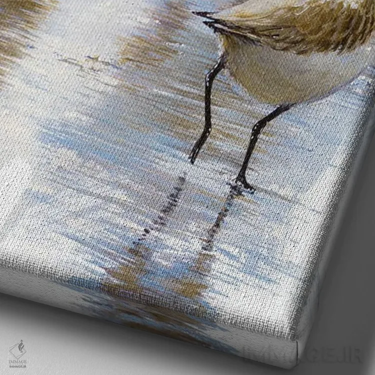 تابلو رقصندگان شن II اثر بروس ناوراکه - نمای نزدیک بافت بوم