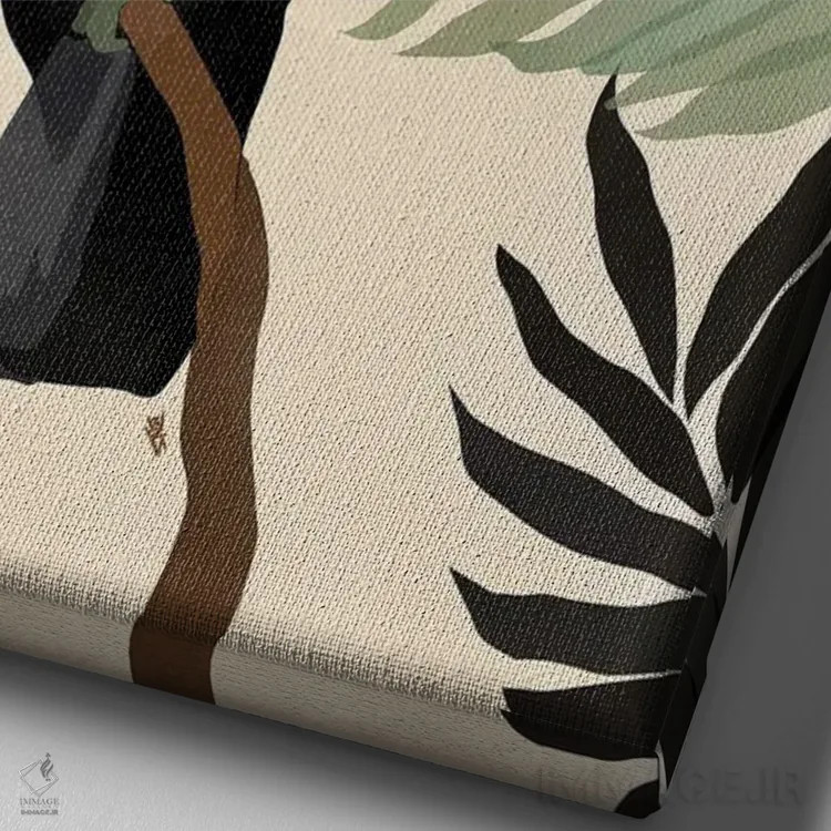 تابلو توکان (پرندهٔ گرمسیری) اثر بریا نیکول - نمای نزدیک بافت بوم