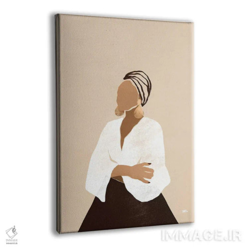 تابلو سلینا (قهوهای) اثر بریا نیکول - نمای پرسپکتیو محصول