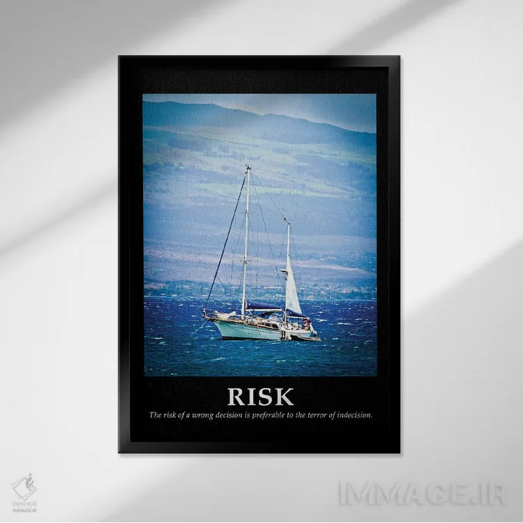 تابلو ریسک اثر بروس ناوراکه - نمای قابدار مشکی