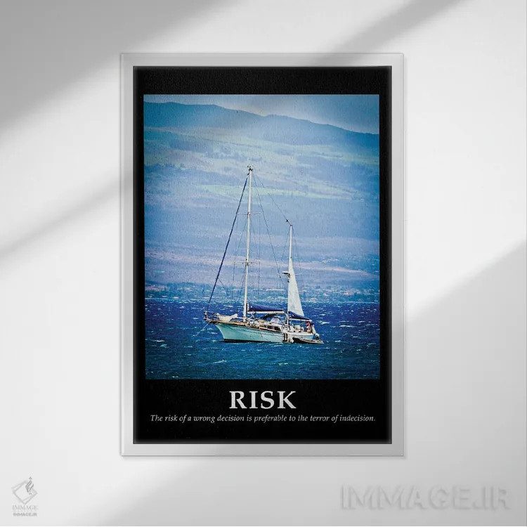 تابلو ریسک اثر بروس ناوراکه - نمای قابدار سفید