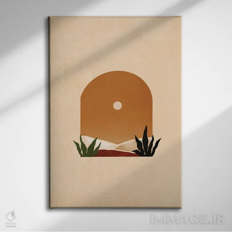 تابلو طاق بیابان ۱ اثر بریا نیکول - نمای روبهرو روی دیوار