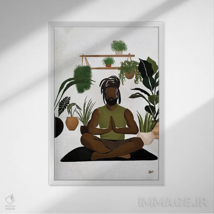 تابلو در مرکز II اثر بریا نیکول - نمای قابدار سفید