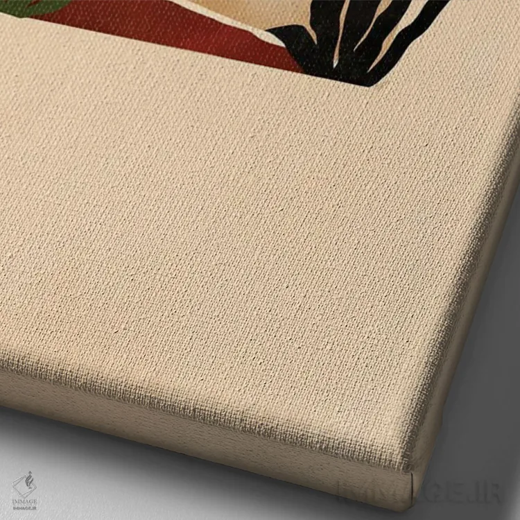 تابلو طاق بیابان ۱ اثر بریا نیکول - نمای نزدیک بافت بوم