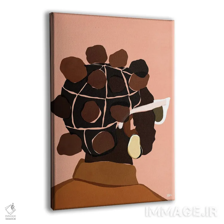 تابلو ابونی (آبنوس) اثر بریا نیکول - نمای پرسپکتیو محصول