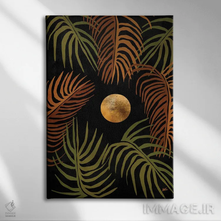 تابلو شب گرمسیری اثر بریا نیکول - نمای روبهرو روی دیوار