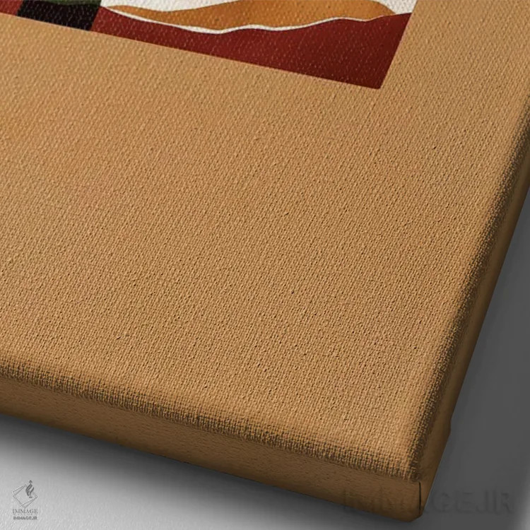 تابلو طاق بیابان ۲ اثر بریا نیکول - نمای نزدیک بافت بوم