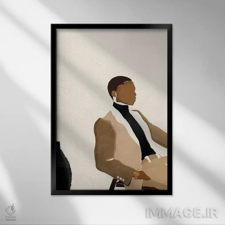 تابلو پاول اثر بریا نیکول - نمای قابدار مشکی