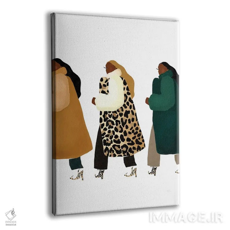 تابلو دختران مادیگرا اثر بریا نیکول - نمای پرسپکتیو محصول