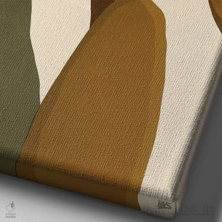 تابلو برادران اثر بریا نیکول - نمای نزدیک بافت بوم