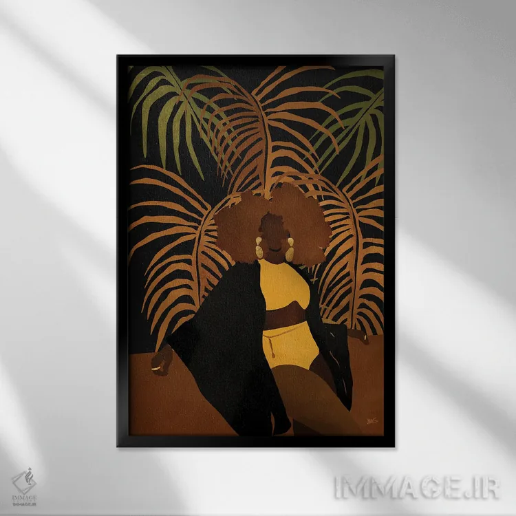 تابلو نعومی اثر بریا نیکول - نمای قابدار مشکی