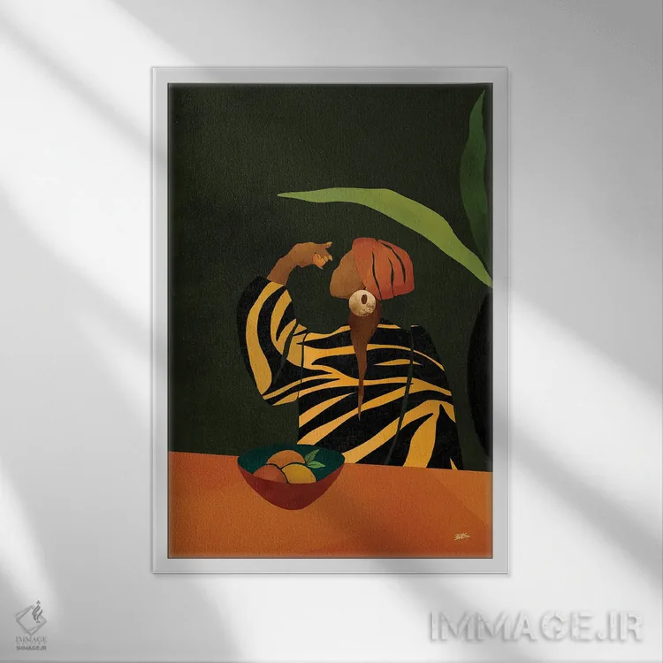 تابلو ایزابل اثر بریا نیکول - نمای قابدار سفید