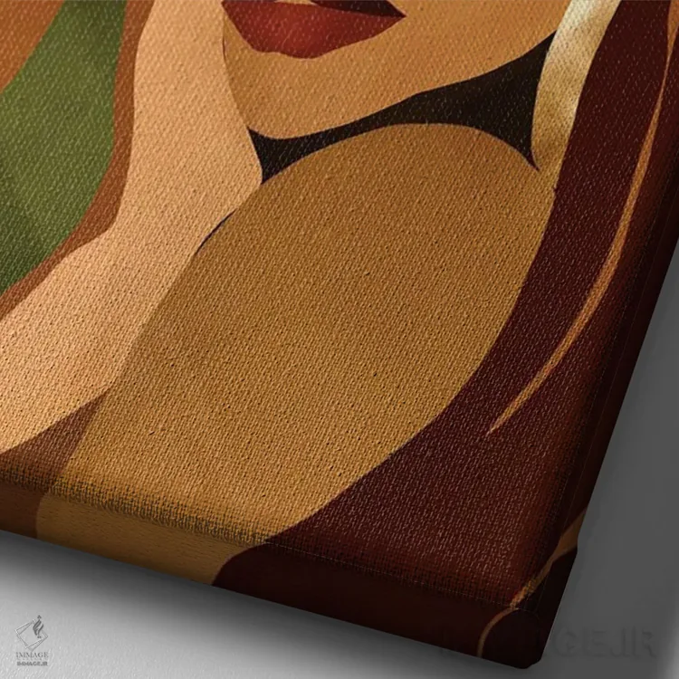 تابلو پاییز اثر بریا نیکول - نمای نزدیک بافت بوم