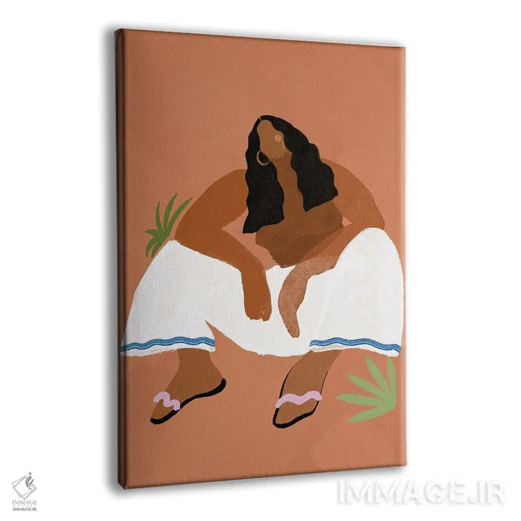 تابلو دختر بیابان اثر بریا نیکول - نمای پرسپکتیو محصول