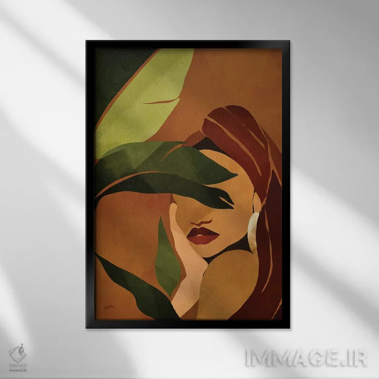 تابلو پاییز اثر بریا نیکول - نمای قابدار مشکی