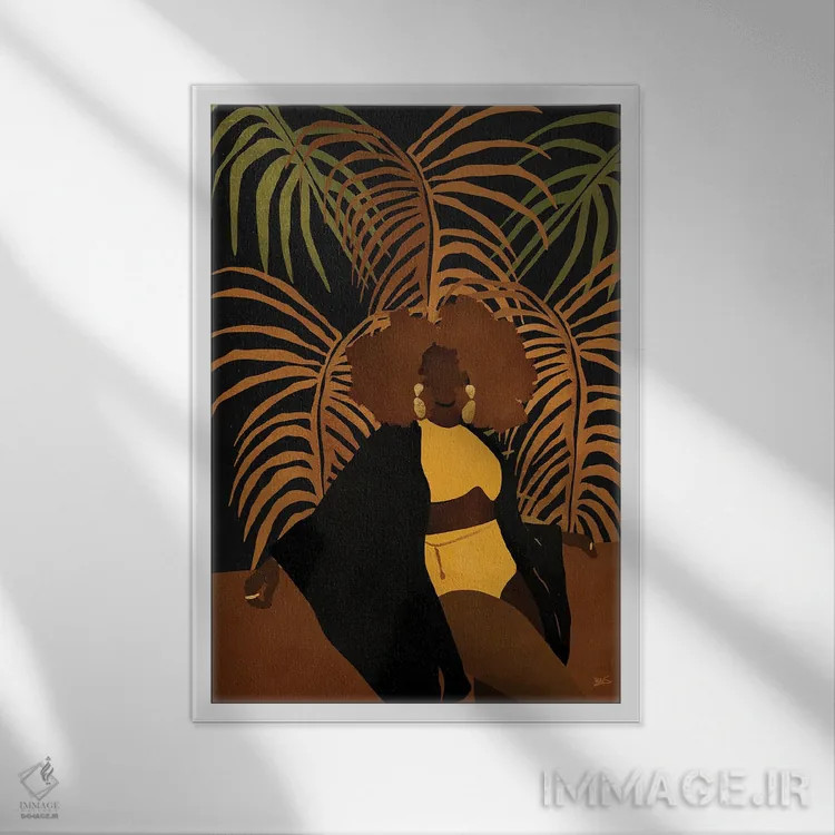 تابلو نعومی اثر بریا نیکول - نمای قابدار سفید