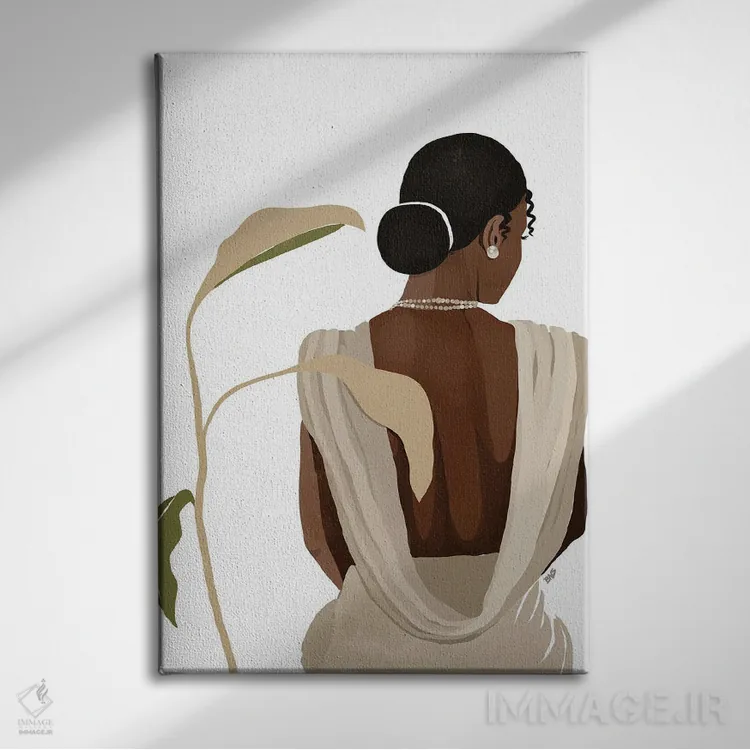 تابلو نورا اثر بریا نیکول - نمای روبهرو روی دیوار