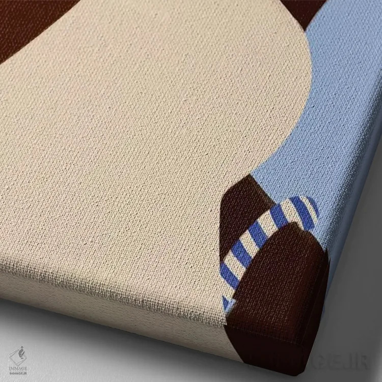 تابلو کلاه آفتابی II اثر بریا نیکول - نمای نزدیک بافت بوم