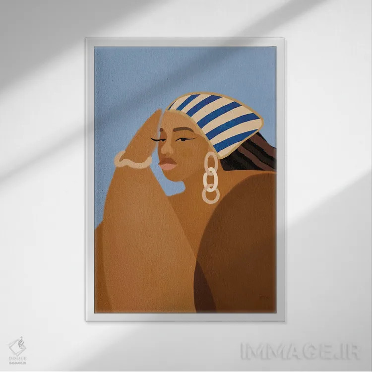 تابلو نیا اثر بریا نیکول - نمای قابدار سفید