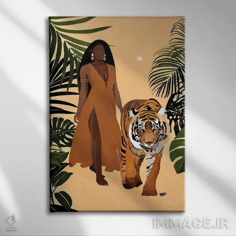 تابلو آلیا اثر بریا نیکول - نمای روبهرو روی دیوار