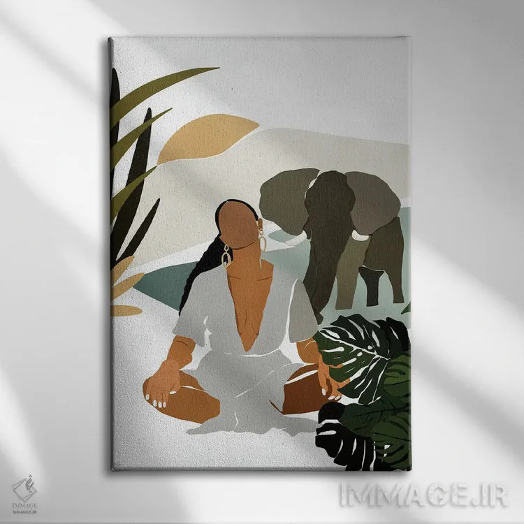 تابلو رِین اثر بریا نیکول - نمای روبهرو روی دیوار