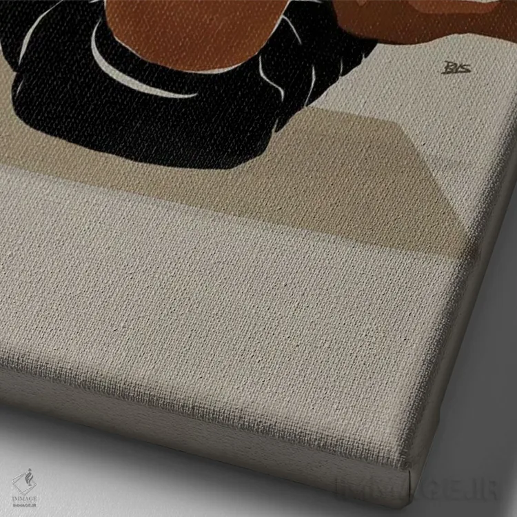 تابلو تمرکز اثر بریا نیکول - نمای نزدیک بافت بوم