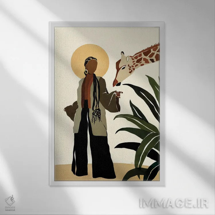 تابلو آری اثر بریا نیکول - نمای قابدار سفید