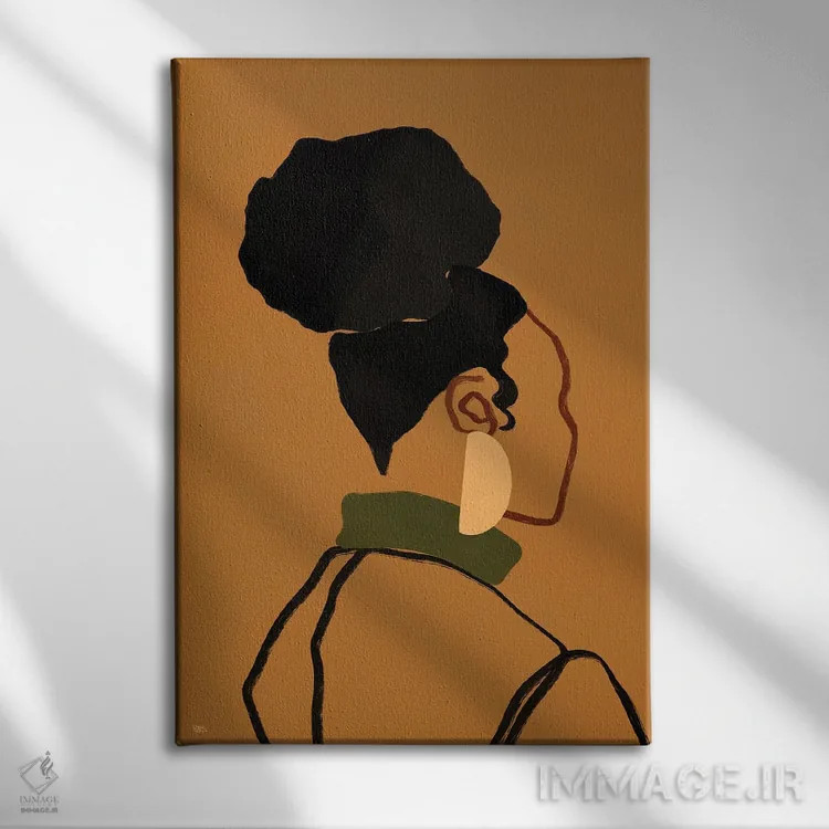 تابلو جینا اثر بریا نیکول - نمای روبهرو روی دیوار