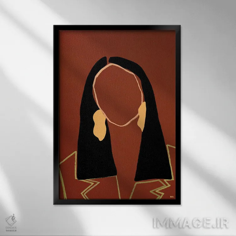 تابلو جوی (نام زنانه) اثر بریا نیکول - نمای قابدار مشکی