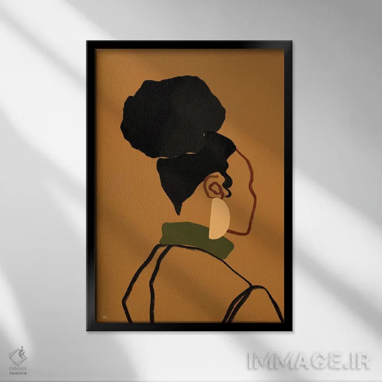 تابلو جینا اثر بریا نیکول - نمای قابدار مشکی