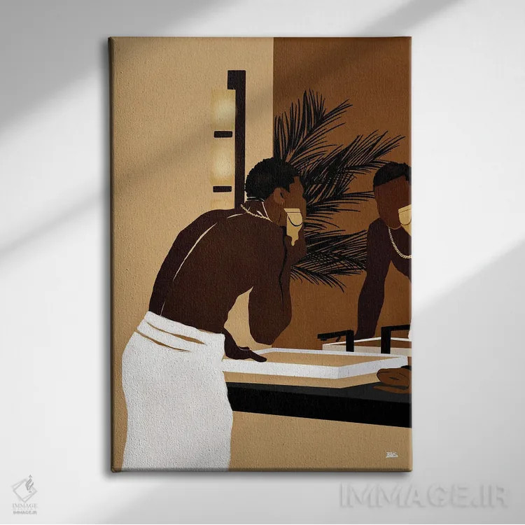 تابلو هرس صبحگاهی اثر بریا نیکول - نمای روبهرو روی دیوار