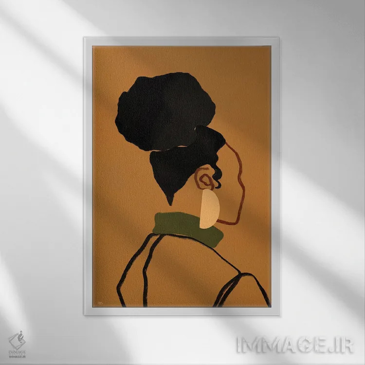 تابلو جینا اثر بریا نیکول - نمای قابدار سفید