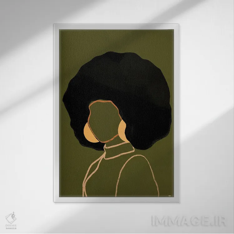 تابلو دیانا اثر بریا نیکول - نمای قابدار سفید