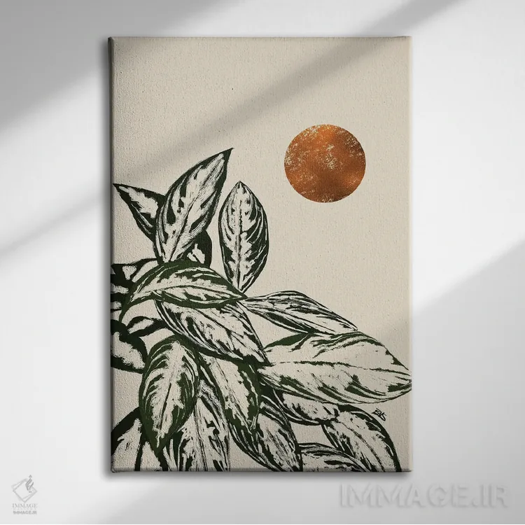 تابلو کالاس II (برنزی) اثر بریا نیکول - نمای روبهرو روی دیوار