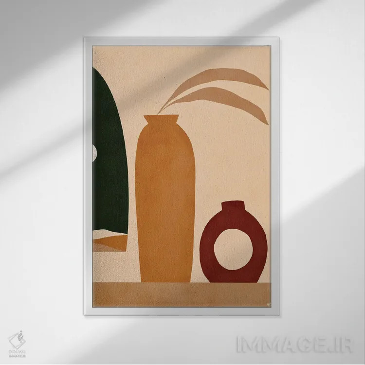 تابلو اُخر II اثر بریا نیکول - نمای قابدار سفید