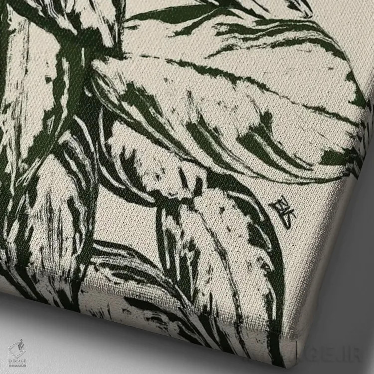 تابلو کالاس II (برنزی) اثر بریا نیکول - نمای نزدیک بافت بوم