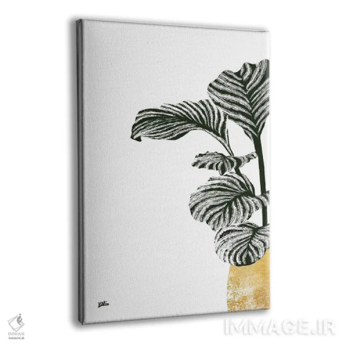 تابلو کالاس I (طلایی) اثر بریا نیکول - نمای پرسپکتیو محصول