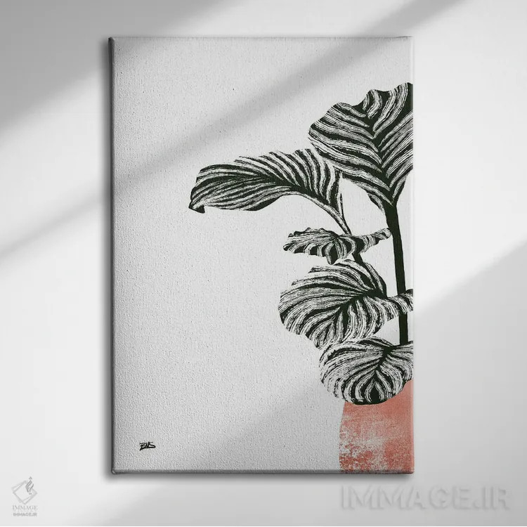 تابلو کالاس II (رزگلد) اثر بریا نیکول - نمای روبهرو روی دیوار