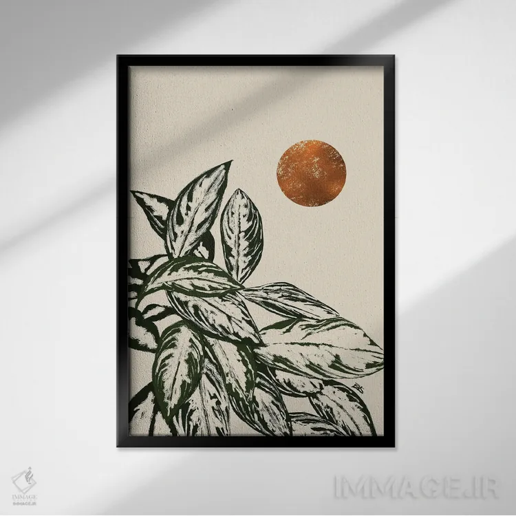 تابلو کالاس II (برنزی) اثر بریا نیکول - نمای قابدار مشکی