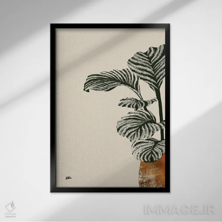 تابلو کالاس I (برنزی) اثر بریا نیکول - نمای قابدار مشکی