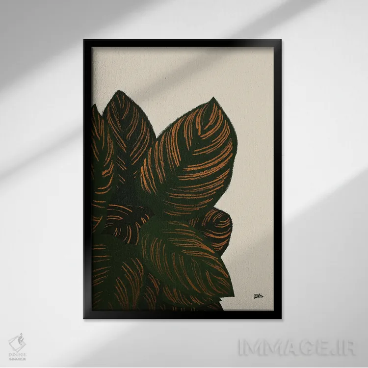 تابلو کالاس III (برنزی) اثر بریا نیکول - نمای قابدار مشکی