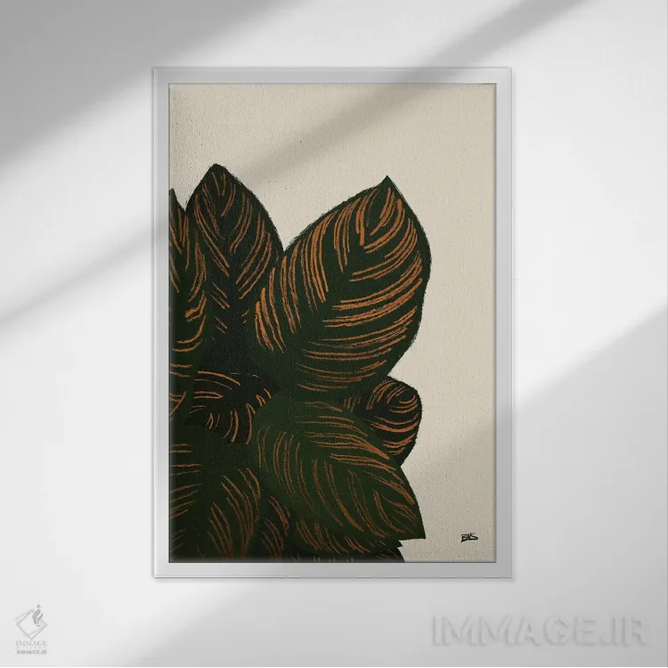 تابلو کالاس III (برنزی) اثر بریا نیکول - نمای قابدار سفید