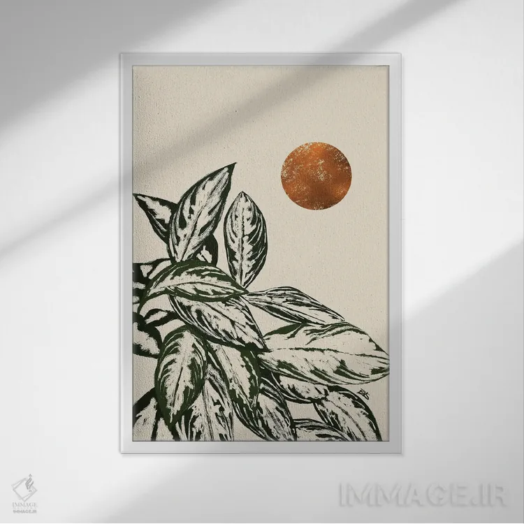 تابلو کالاس II (برنزی) اثر بریا نیکول - نمای قابدار سفید