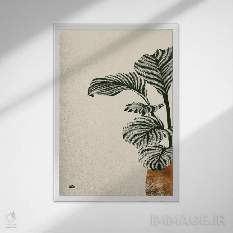 تابلو کالاس I (برنزی) اثر بریا نیکول - نمای قابدار سفید