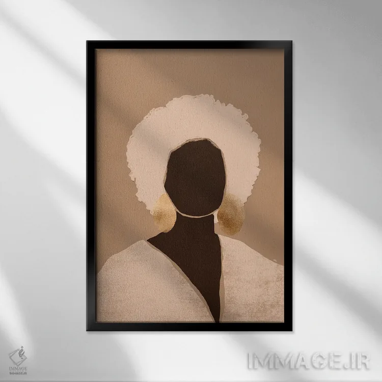 تابلو پاتریشیا اثر بریا نیکول - نمای قابدار مشکی