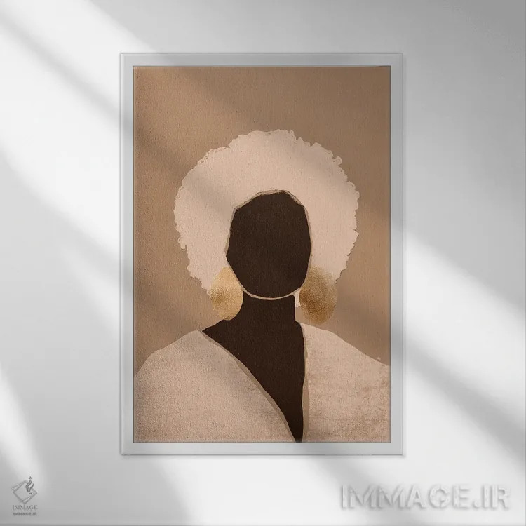 تابلو پاتریشیا اثر بریا نیکول - نمای قابدار سفید