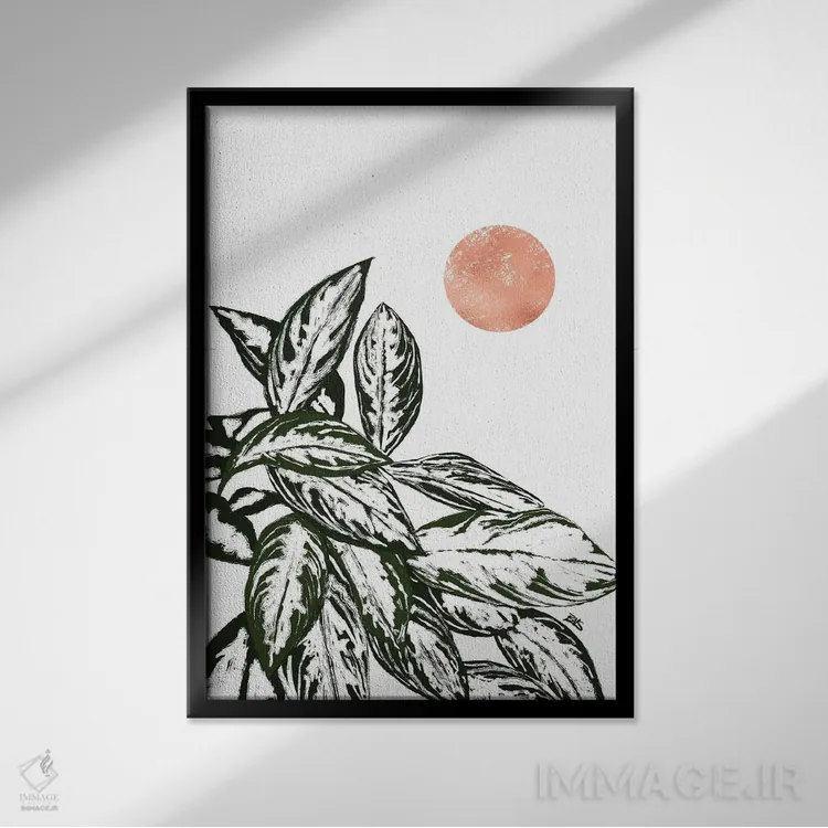 تابلو کالاس I (رزگلد) اثر بریا نیکول - نمای قابدار مشکی